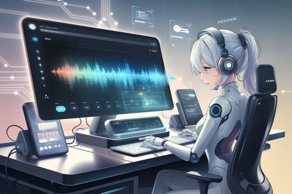ai tool for audible to text 