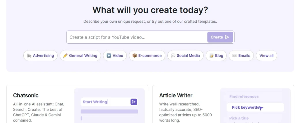 writesonic ai tool