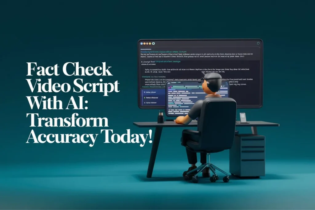 Fact Check Video Script with AI