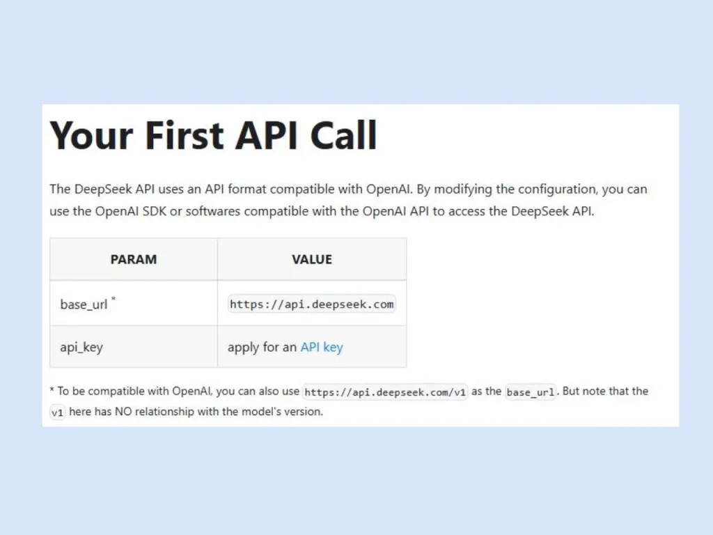 deepseek API