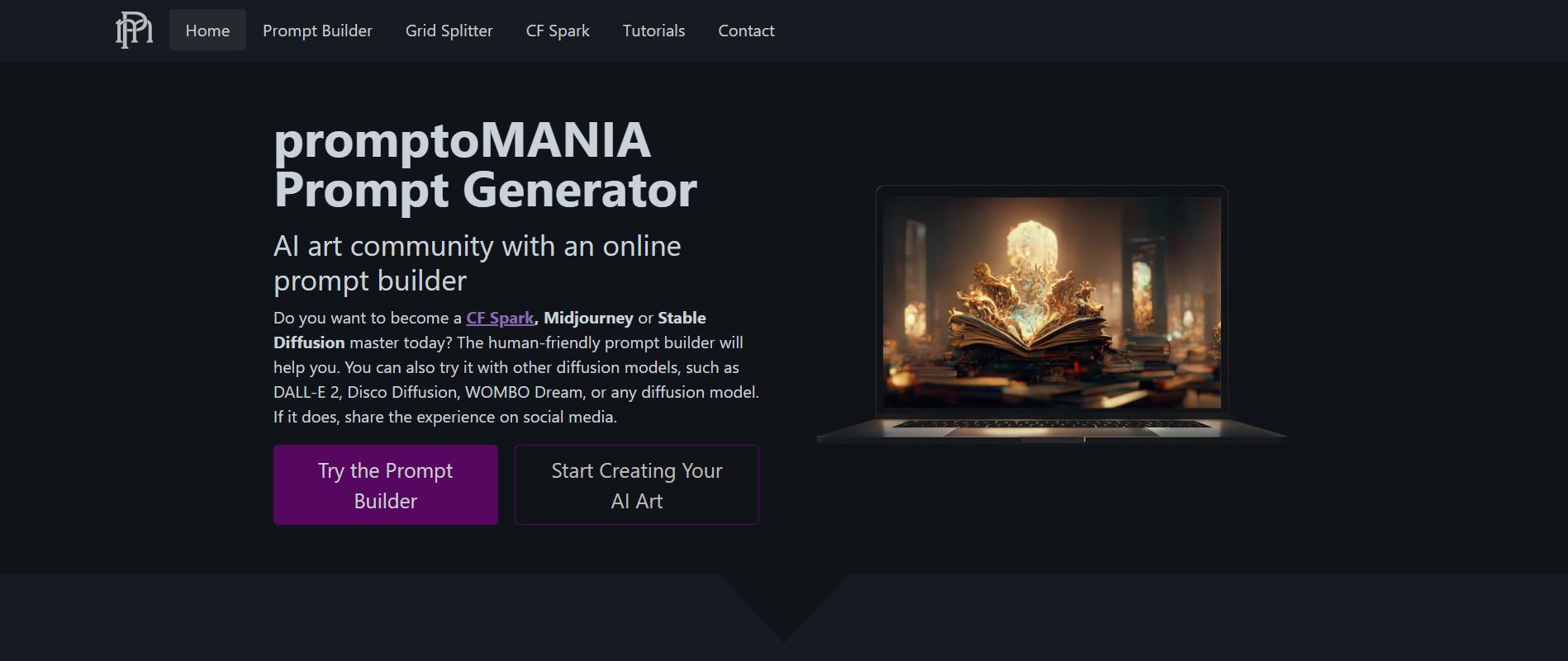 promptoMANIA advanced AI art prompt generator with community features template library and multi-platform optimization